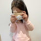 PERSONALISED WOODEN TOY CAMERA WHITE