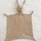 PERSONALISED BUNNY BABY COMFORTER BEIGE