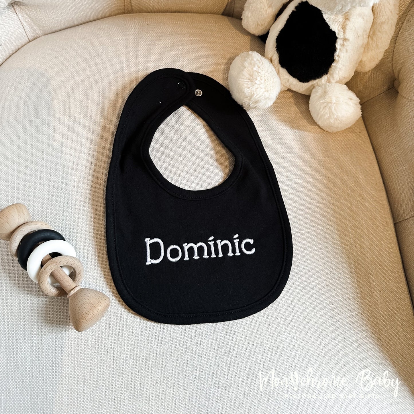 PERSONALISED COTTON BABY BIB BUNDLE - 2 PACK