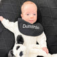 PERSONALISED COTTON BABY BIB BLACK