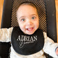 PERSONALISED COTTON BABY BIB BLACK