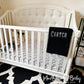 PERSONALISED COTTON KNIT BABY BLANKET BLACK