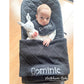 PERSONALISED DIAMOND COTTON KNIT BABY BLANKET BLACK